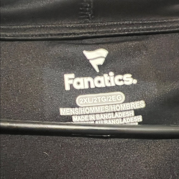 Fanatics Black Hoodie with Orange T Logo - Picture 2 of 4